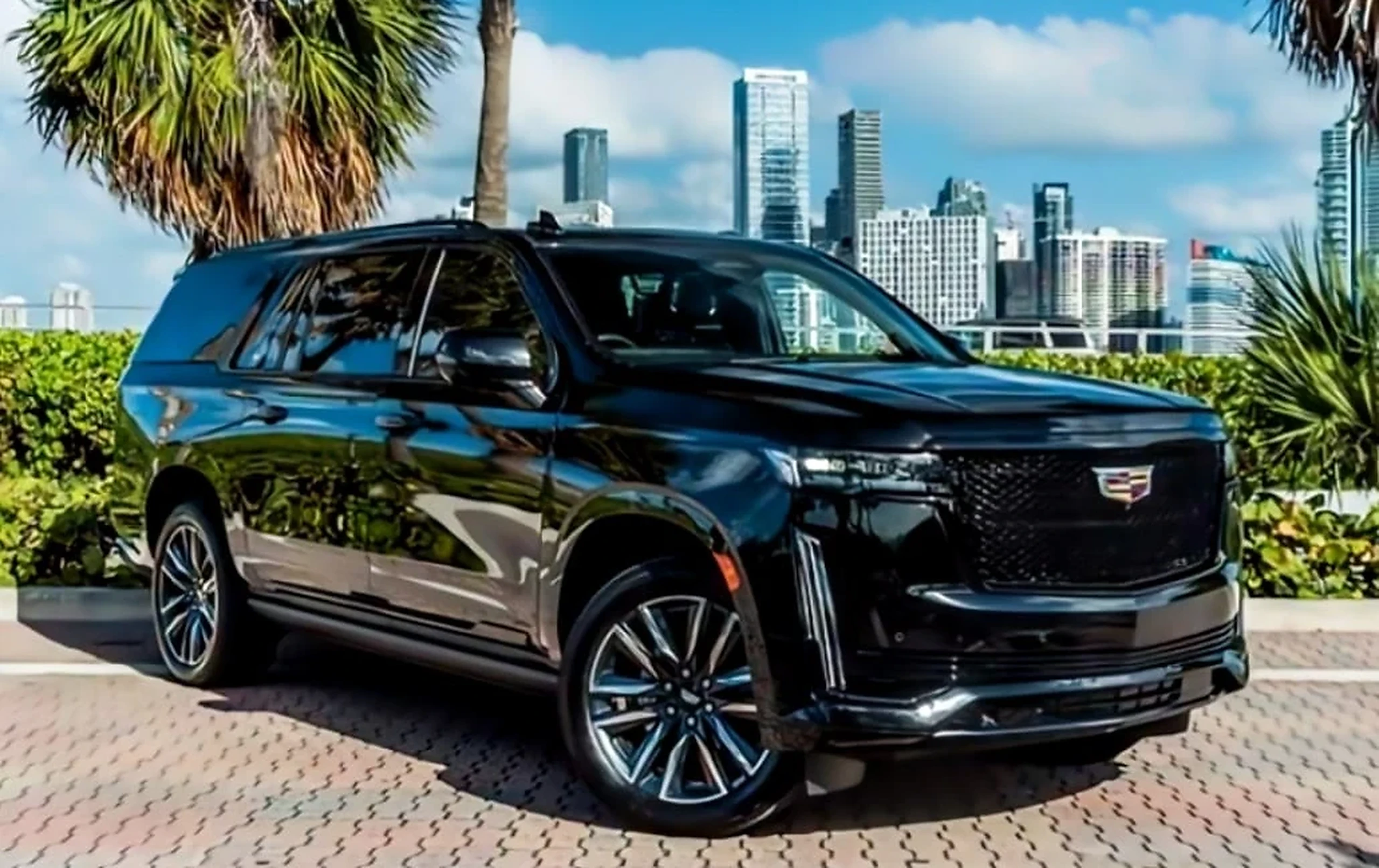 Cadillac Escalade ESV exterior for luxury shopping-trip car rentals
