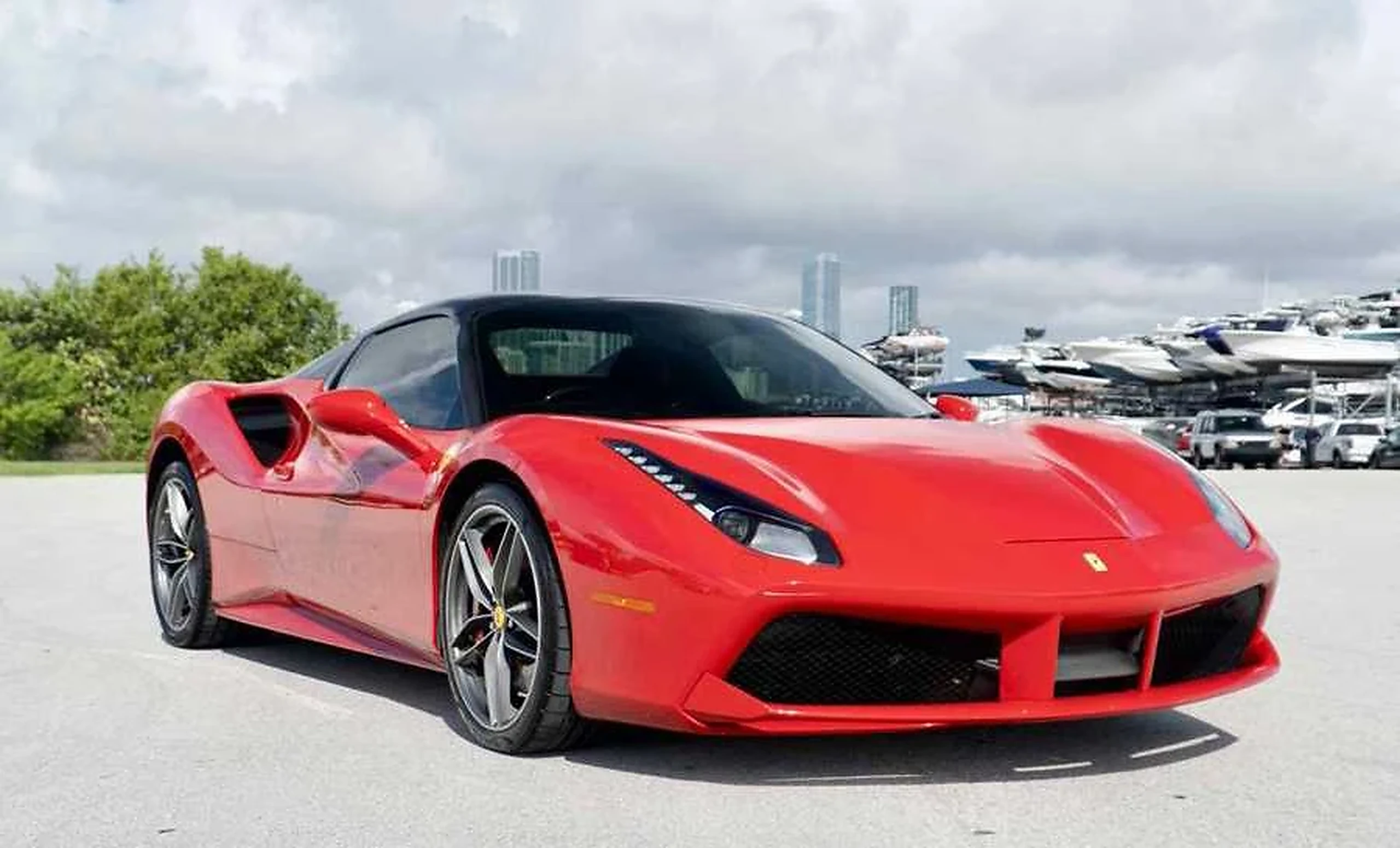 Ferrari 488 GTB detail relevant to multi-car exotic rental coordination on LUXURY CAR CLUB