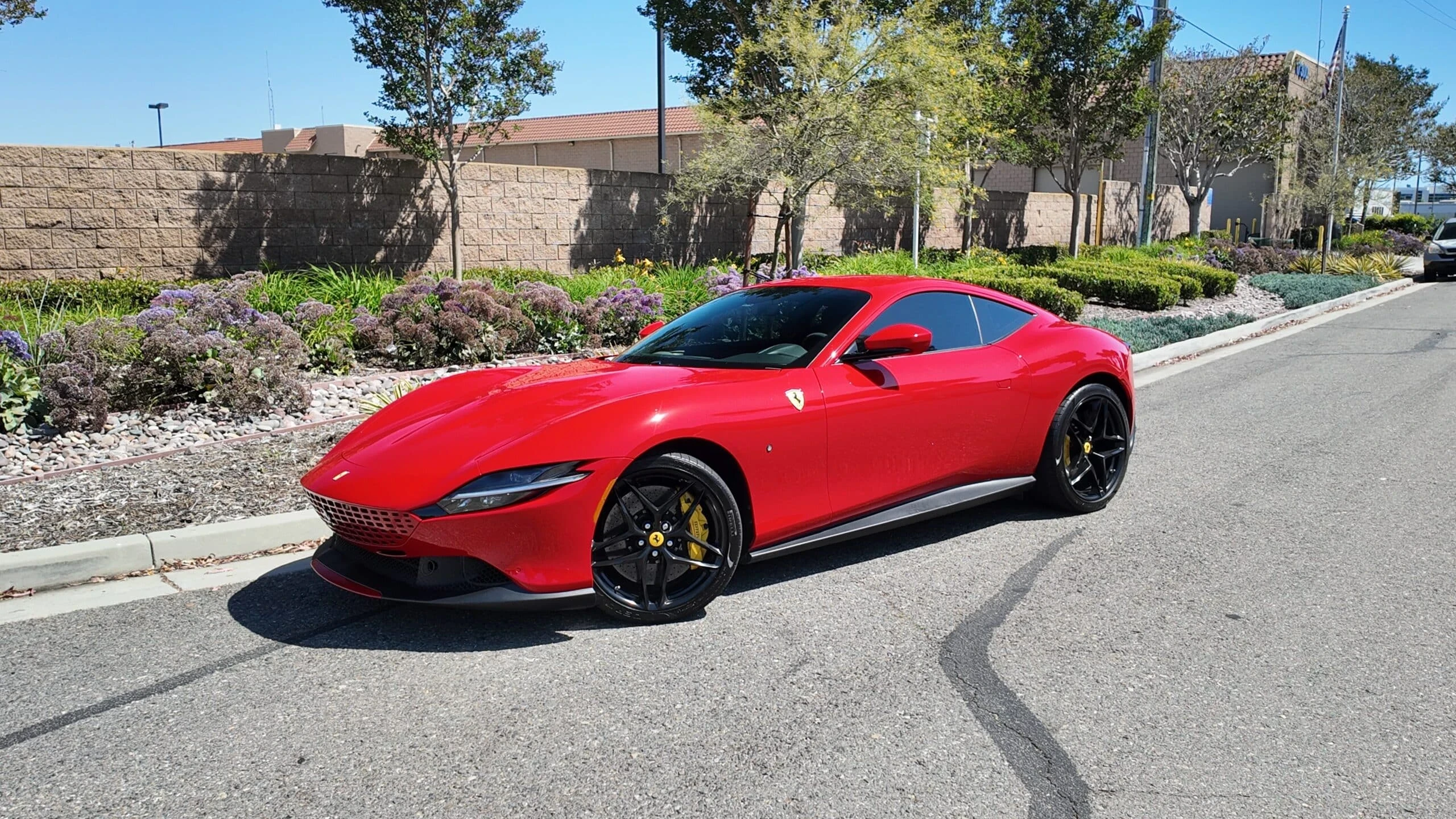 Ferrari Roma detail relevant to grand-touring car rentals on LUXURY CAR CLUB