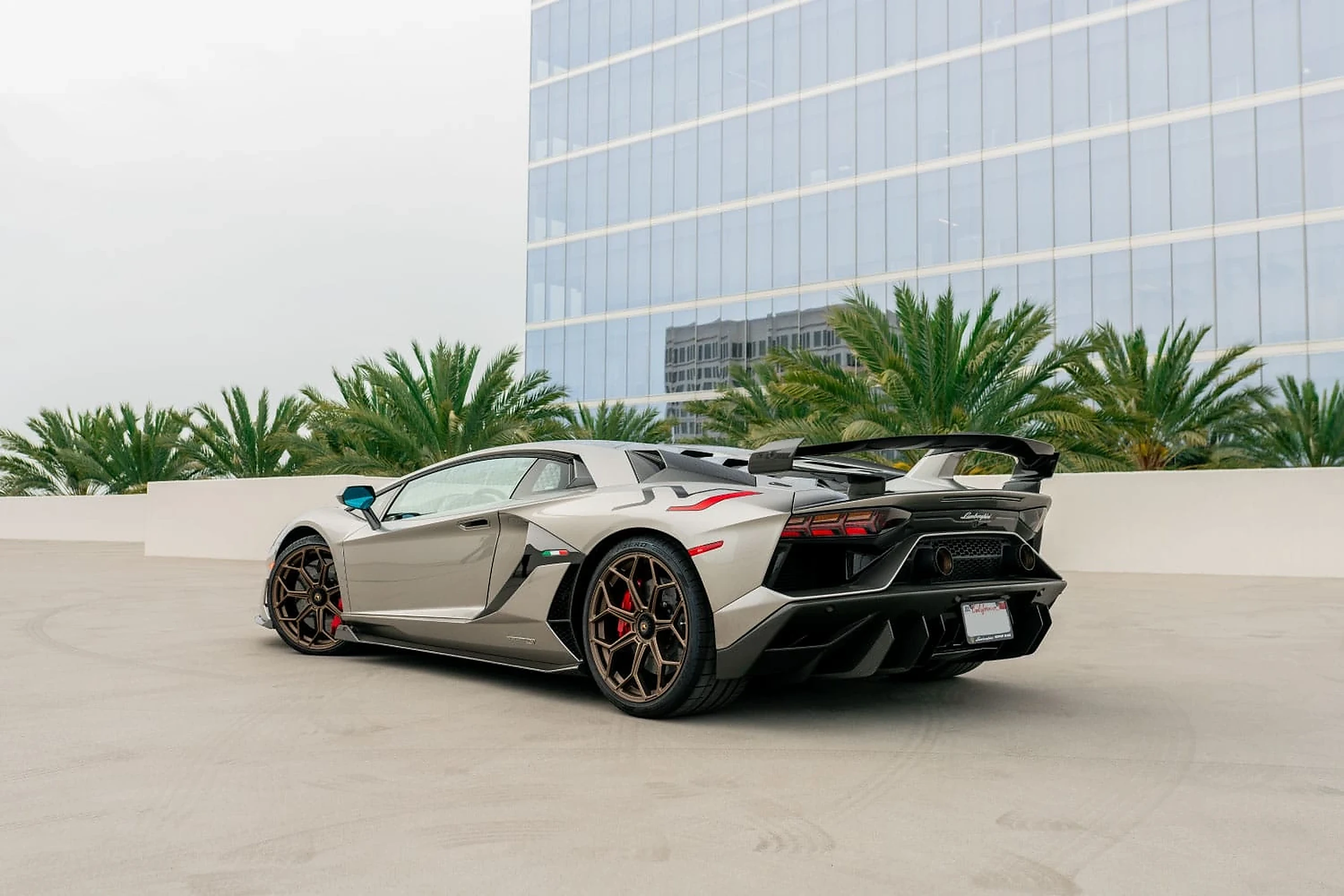 Lamborghini Aventador SVJ detail relevant to v12 exotic car rentals on LUXURY CAR CLUB